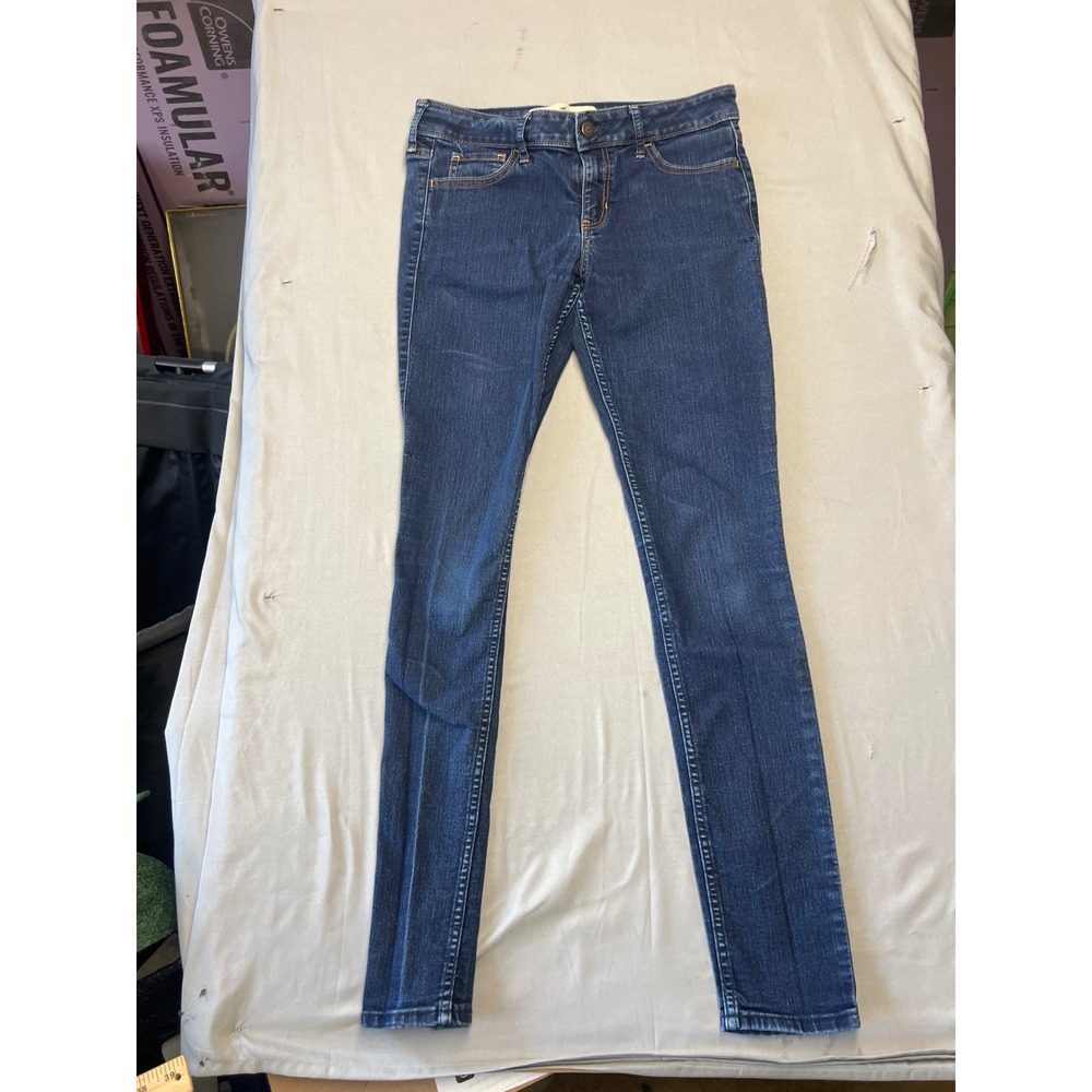Hollister Super Skinny Jeans Women 5R W27 L31 Dark Wash Low Rise Stretch Denim